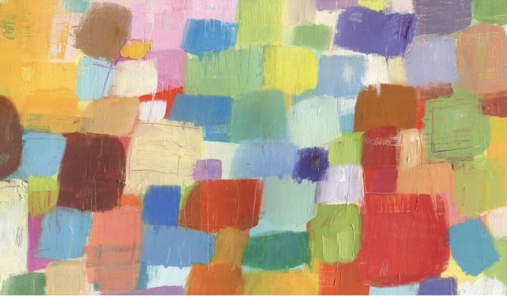 An abstract image showing different shades of paint.